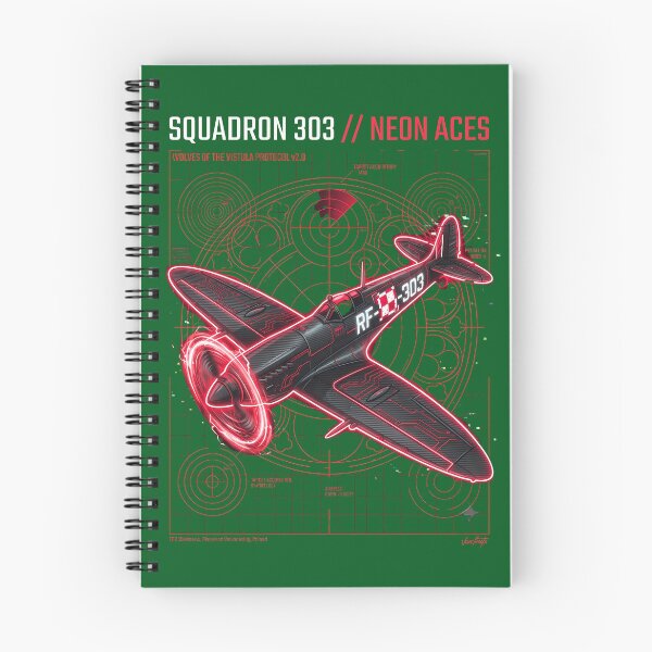 Item preview, Squadron 303 Cyberpunk Aircraft Neon Art designed and sold by Fairytale_Flowers.