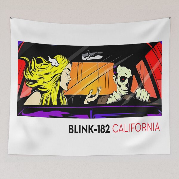 Item preview, Blink-182 Yellow Logo Abstract Neon Bunny Pop Punk Art Design designed and sold by AselaDesigns.