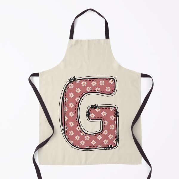 Item preview, Embroidery Dusty rose Letter G with floral Pattern designed and sold by ITCHAWAWAA.