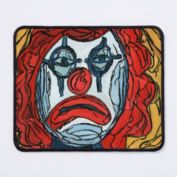 Item preview, The Melancholy Jester – Expressive Clown Portrait designed and sold by Dwaalhaas.com.