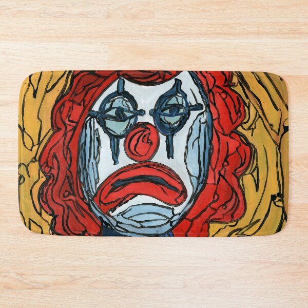 Item preview, The Melancholy Jester – Expressive Clown Portrait designed and sold by Dwaalhaas.com.