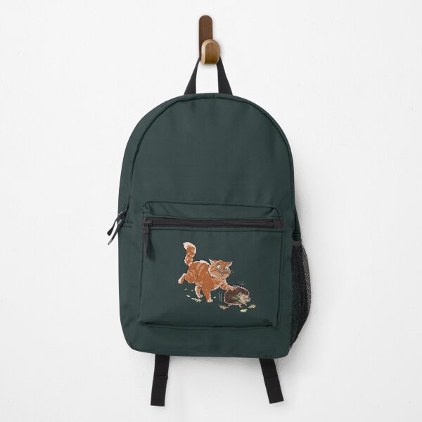Item preview, Cat and Hedgehog Autumn Funny Cottagecore Goblincore Cute Orange Cat designed and sold by LeshanArt.