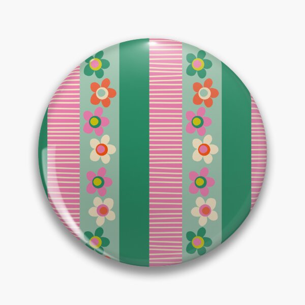 Item preview, Cheerful Flowers and Stripes Finnish Pattern designed and sold by kierkegaard.