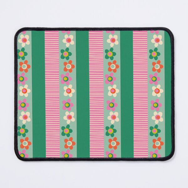 Item preview, Cheerful Flowers and Stripes Finnish Pattern designed and sold by kierkegaard.