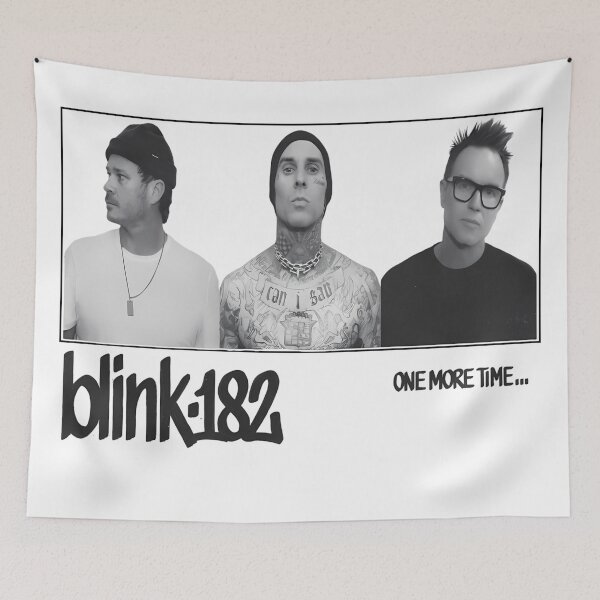 Item preview, Blink-182 Yellow Logo Abstract Neon Bunny Pop Punk Art Design designed and sold by AselaDesigns.