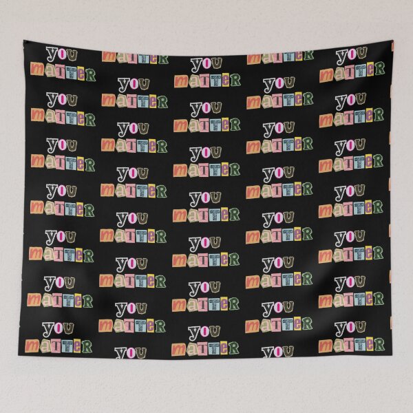 Item preview, You Matter Collage Typography designed and sold by Spring Things.