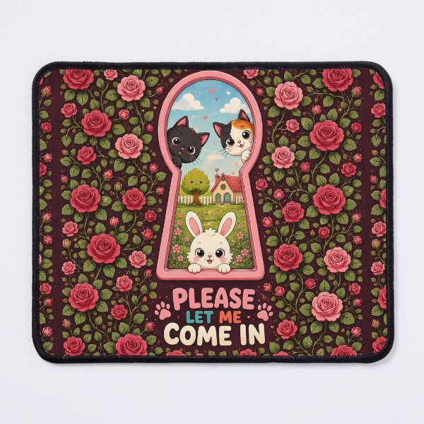 Item preview, Cute Cats And Bunny Keyhole Art designed and sold by Pure Craft.