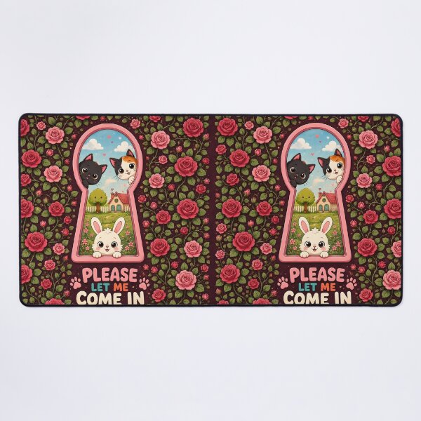 Item preview, Cute Cats And Bunny Keyhole Art designed and sold by Pure Craft.