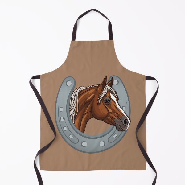 Item preview, An Arabian horse and a horseshoe designed and sold by Cheval-de-coeur.