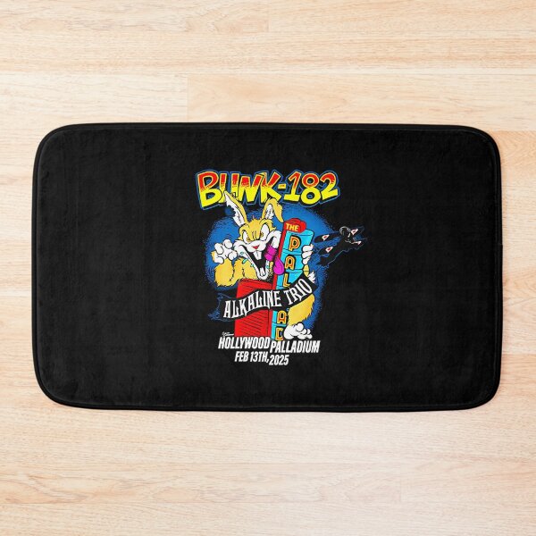 Item preview, Blink-182 Yellow Logo Abstract Neon Bunny Pop Punk Art Design designed and sold by AselaDesigns.