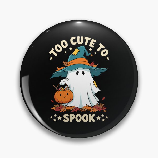 Item preview, Too C ute To Spook - Cute Ghost Witch Halloween designed and sold by Steele-Art.