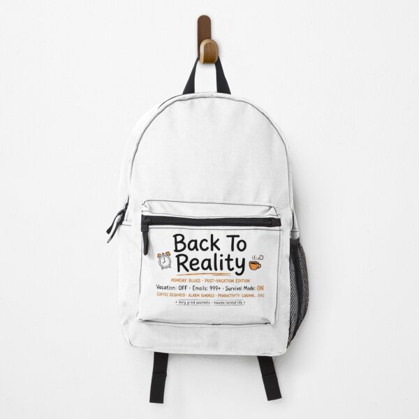 Item preview, Back To Reality Relatable Monday Blues & Vacation Humor Shirt designed and sold by ismai6.