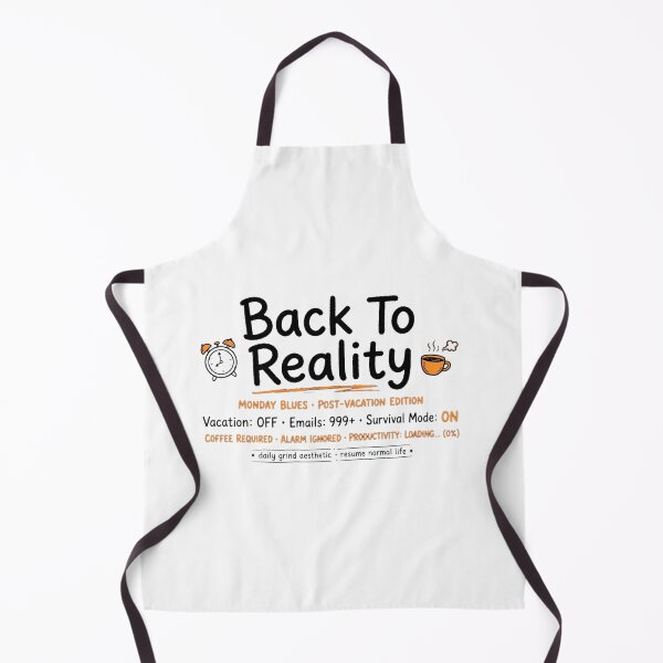 Item preview, Back To Reality Relatable Monday Blues & Vacation Humor Shirt designed and sold by ismai6.
