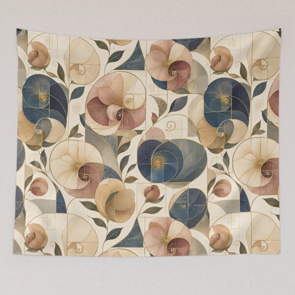 Item preview, Golden Spiral Botanical designed and sold by Side Quest Co..