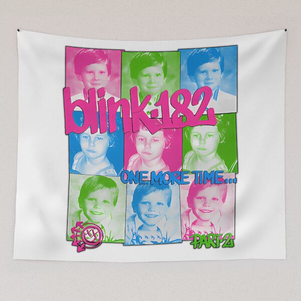 Item preview, Blink-182 Yellow Logo Abstract Neon Bunny Pop Punk Art Design designed and sold by AselaDesigns.