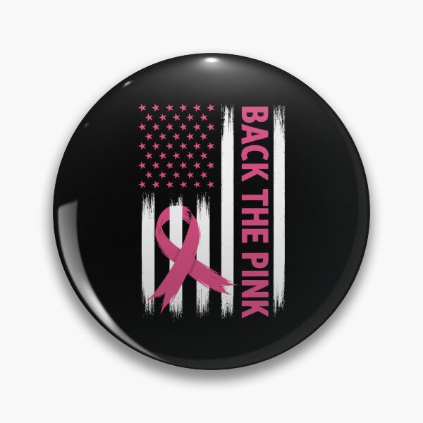 Item preview, Back The Pink American Flag Breast Cancer Ribbon designed and sold by MysticMirth.