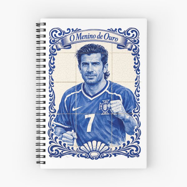 Item preview, Azulejo tile portrait of "O Menino de Ouro", Luis Figo designed and sold by Londonation.
