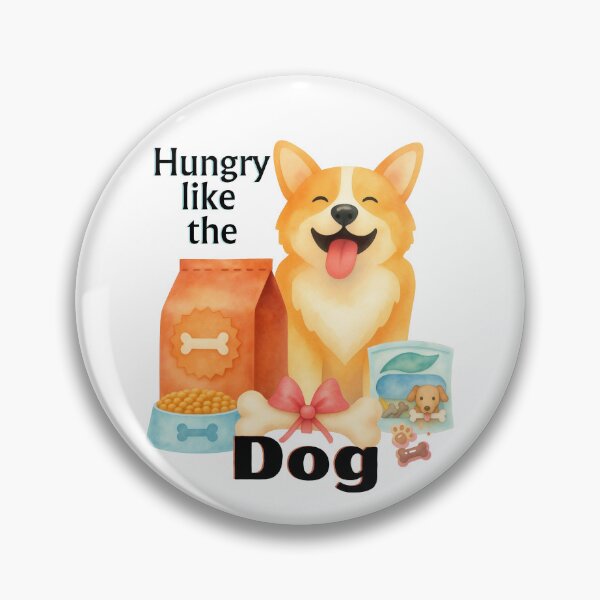 Item preview, Hungry Like The Dog - Funny Corgi Doggie Foodie designed and sold by SunandShade.