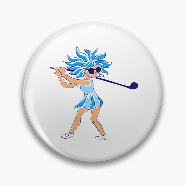 Item preview,  Loony Golf player 3 - blue      designed and sold by Fabricatemyart.