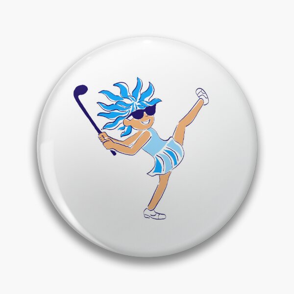 Item preview,  Loony Golf player 4 - blue      designed and sold by Fabricatemyart.