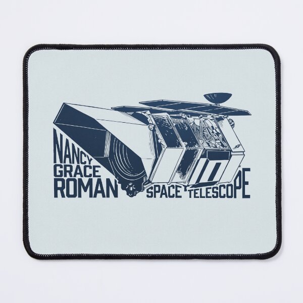 Item preview, Nancy Grace Roman Space Telescope NASA Astronomy Black and White Art designed and sold by KiwiRider.