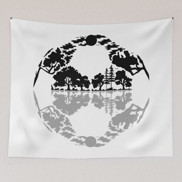 Item preview, Abstract Soccer Ball - Black designed and sold by Heather H Designs .
