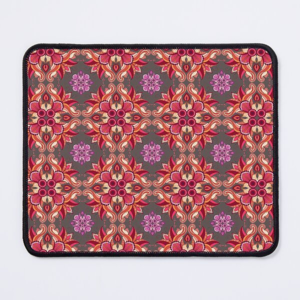Item preview, Boho Ornamental Floral Pattern – Pink & Coral Paisley Folk Art designed and sold by Mousy17.