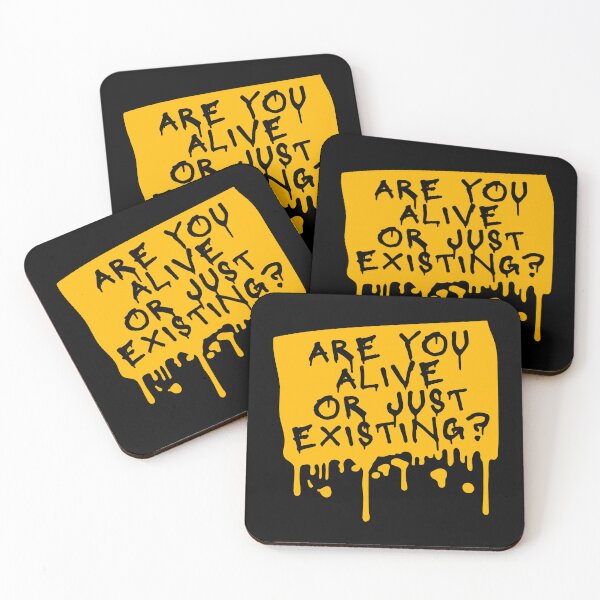 Item preview, Are You Alive Or Just Existing Inspirational Quote designed and sold by shirt-o-mat.