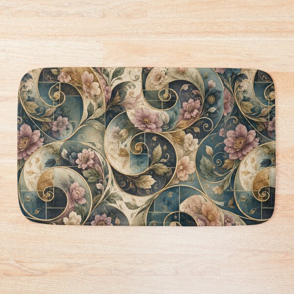Item preview, Golden Spiral Floral designed and sold by Side Quest Co..