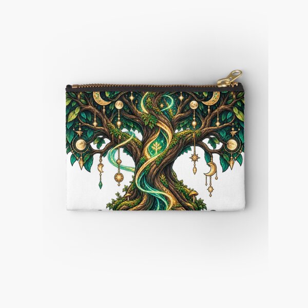Item preview, Enchanted Moon Tree Mystical Botanical Forest Nature Art designed and sold by irfanshikh.