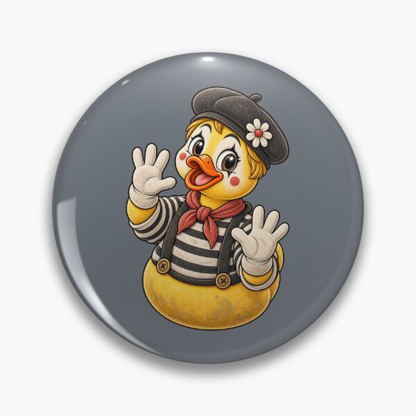 Item preview, Rubber Duck Mime – Vintage Edition designed and sold by BROHLine Studio.