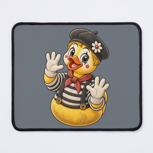 Item preview, Rubber Duck Mime – Vintage Edition designed and sold by BROHLine Studio.