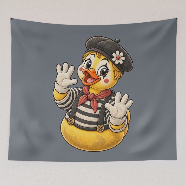 Item preview, Rubber Duck Mime – Vintage Edition designed and sold by BROHLine Studio.