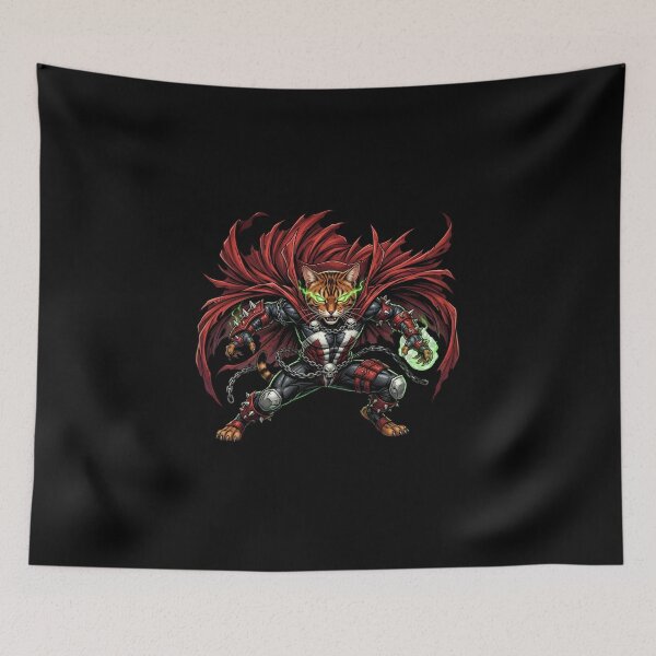 Item preview, Demon Cat Warrior - Dark Magic Vampire Fantasy Art designed and sold by TOOBIC.