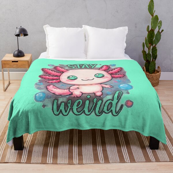 Item preview, Cute Pink Axolotl Stay Weird Illustration designed and sold by FABIOLA1970.