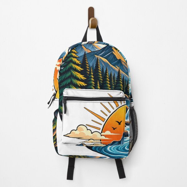 Item preview, Mountain Lake Sunset Wilderness Adventure Nature Landscape designed and sold by irfanshikh.