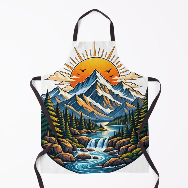 Item preview, Mountain Lake Sunset Wilderness Adventure Nature Landscape designed and sold by irfanshikh.