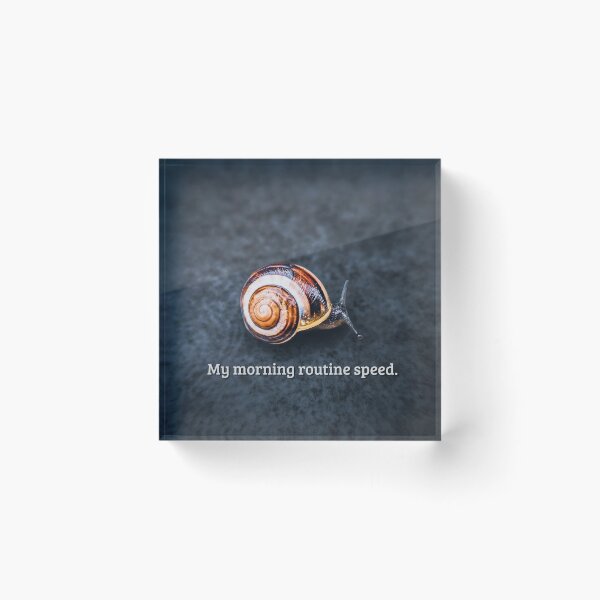 Item preview, My Morning Routine Speed – Funny snail design for morning grumps & coffee lovers designed and sold by Tammigrafie.