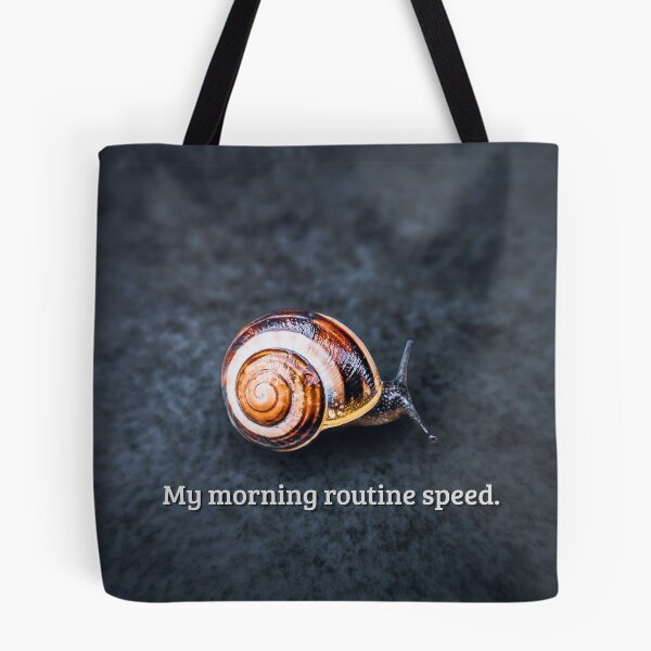 Item preview, My Morning Routine Speed – Funny snail design for morning grumps & coffee lovers designed and sold by Tammigrafie.
