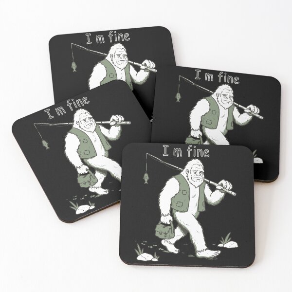 Item preview, Sasquatch Fishing Vibe atau I'm Fine Bigfoot Outdoors  designed and sold by Brexmore3.