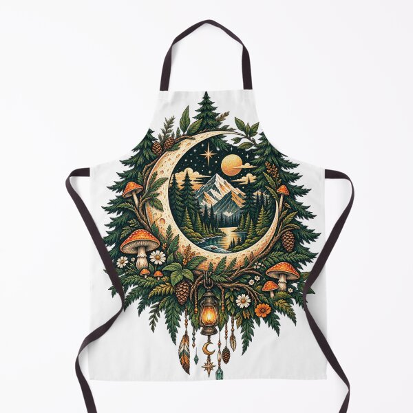 Item preview, Mystical Forest Moon Mushroom Nature Fantasy Woodland Art designed and sold by irfanshikh.