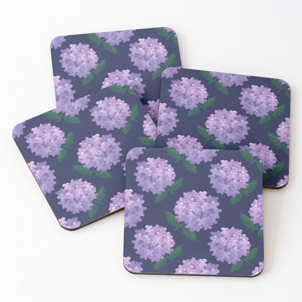 Item preview, Purple Hydrangea Floral Pattern designed and sold by Eri Atelier.