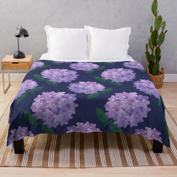 Item preview, Purple Hydrangea Floral Pattern designed and sold by Eri Atelier.