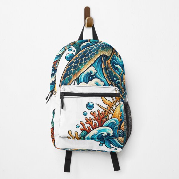 Item preview, Ocean Turtle Sea Waves Tropical Marine Nature Adventure Art designed and sold by irfanshikh.