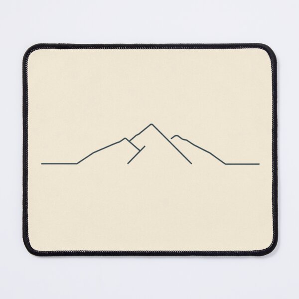 Item preview, Minimalist Mountain Line Art Print designed and sold by cybercanvasmuse.
