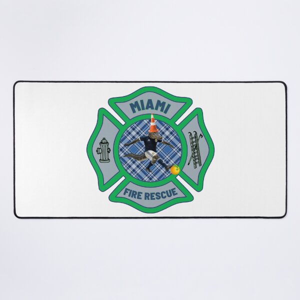 Item preview, MIAMI FIRE RESCUE - Tartan Army Traffic Cone Alligator Maltese Cross designed and sold by FireEMSDesigns.