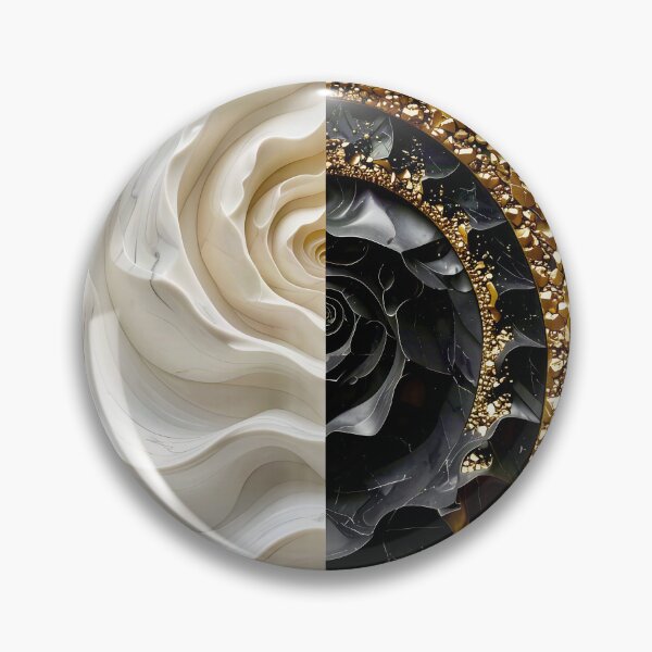 Item preview, Alabaster and Slate Geometric Spiral with Pyrite Accents designed and sold by Vicky Brago-Mitchell®.