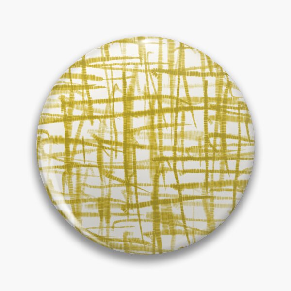 Item preview, Mid Century Modern Minimalist Textured Woven Hatch Linework Pattern in Mustard designed and sold by kierkegaard.