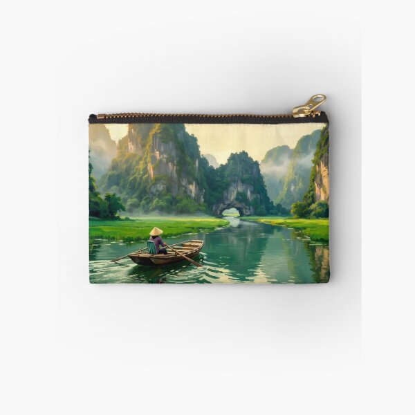 Item preview, Tam Coc Rice Fields by Boat designed and sold by RedPeaStudio.