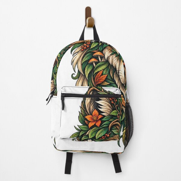 Item preview, Botanical Wolf Floral Forest Spirit Nature Animal Art designed and sold by irfanshikh.
